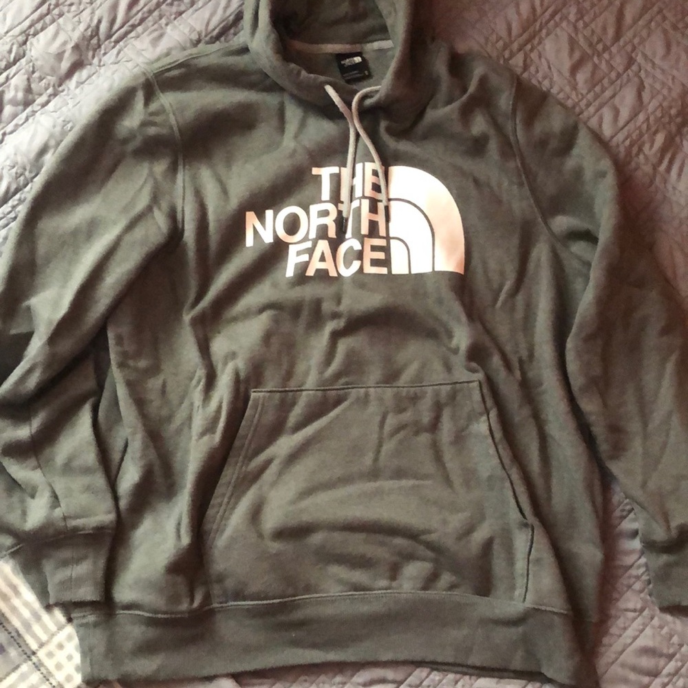 Mens Grey North Face Hoodie | Size XL